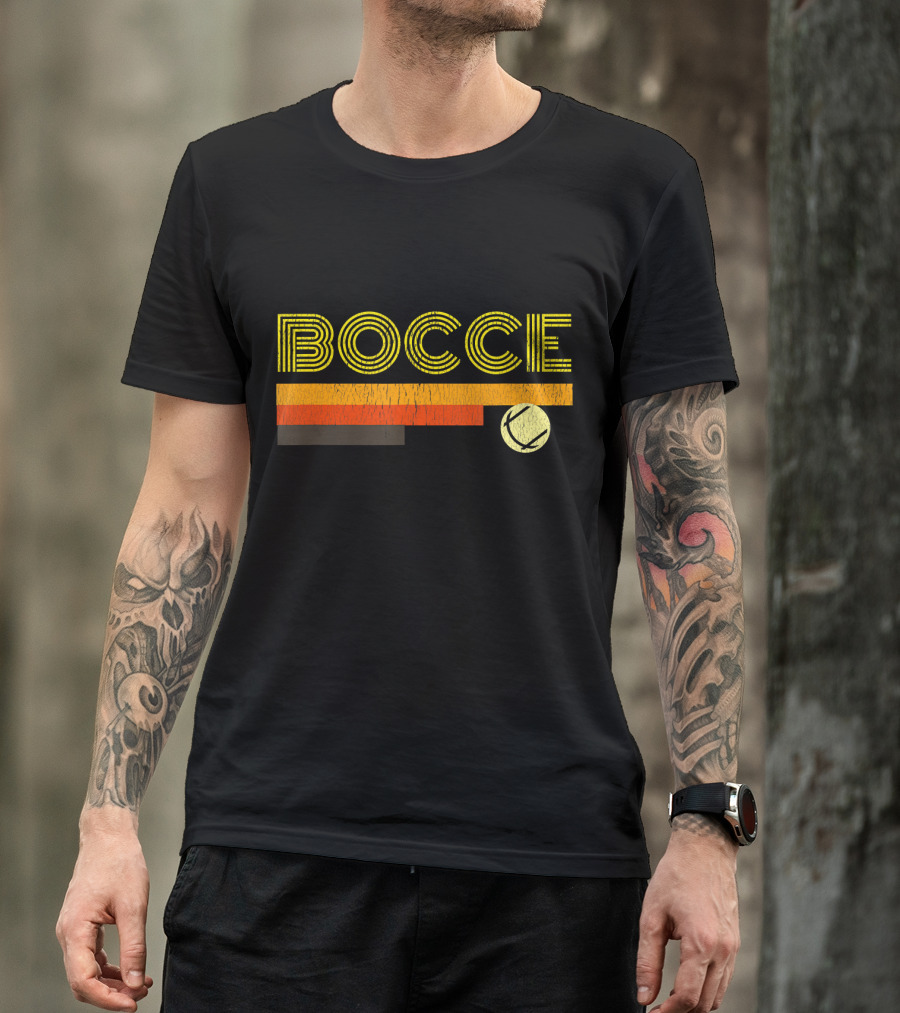 Retro Bocce 70's Men's Style Vintage Look T-Shirt