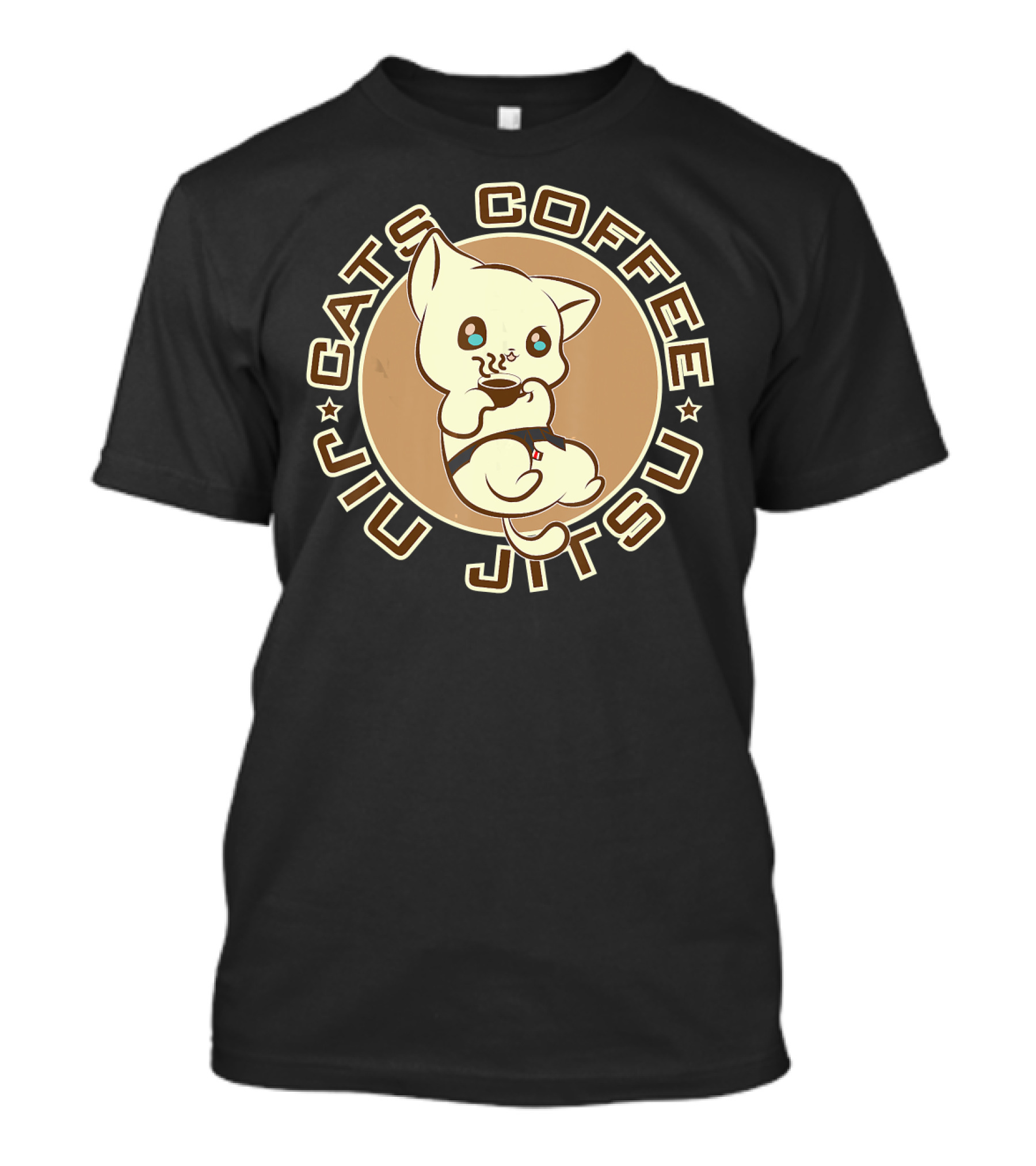 Cats Coffee Jiu Jitsu T-Shirt
