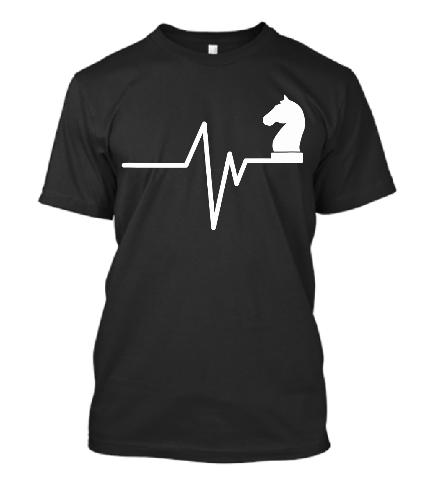 Chess Heartbeat Funny Chess Day Player Knight T-Shirt