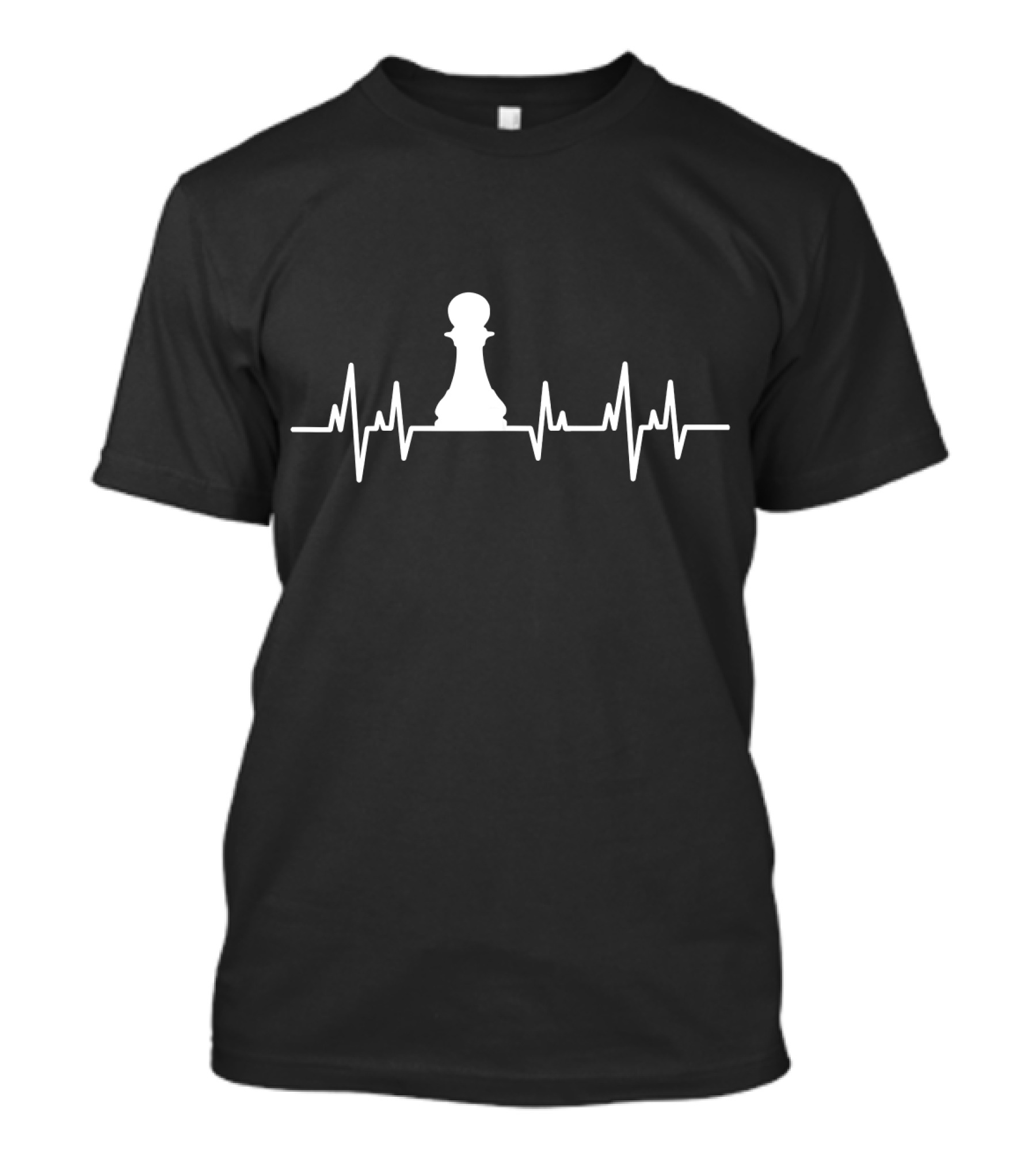 Chess Heartbeat Pulse With Pawn T-Shirt