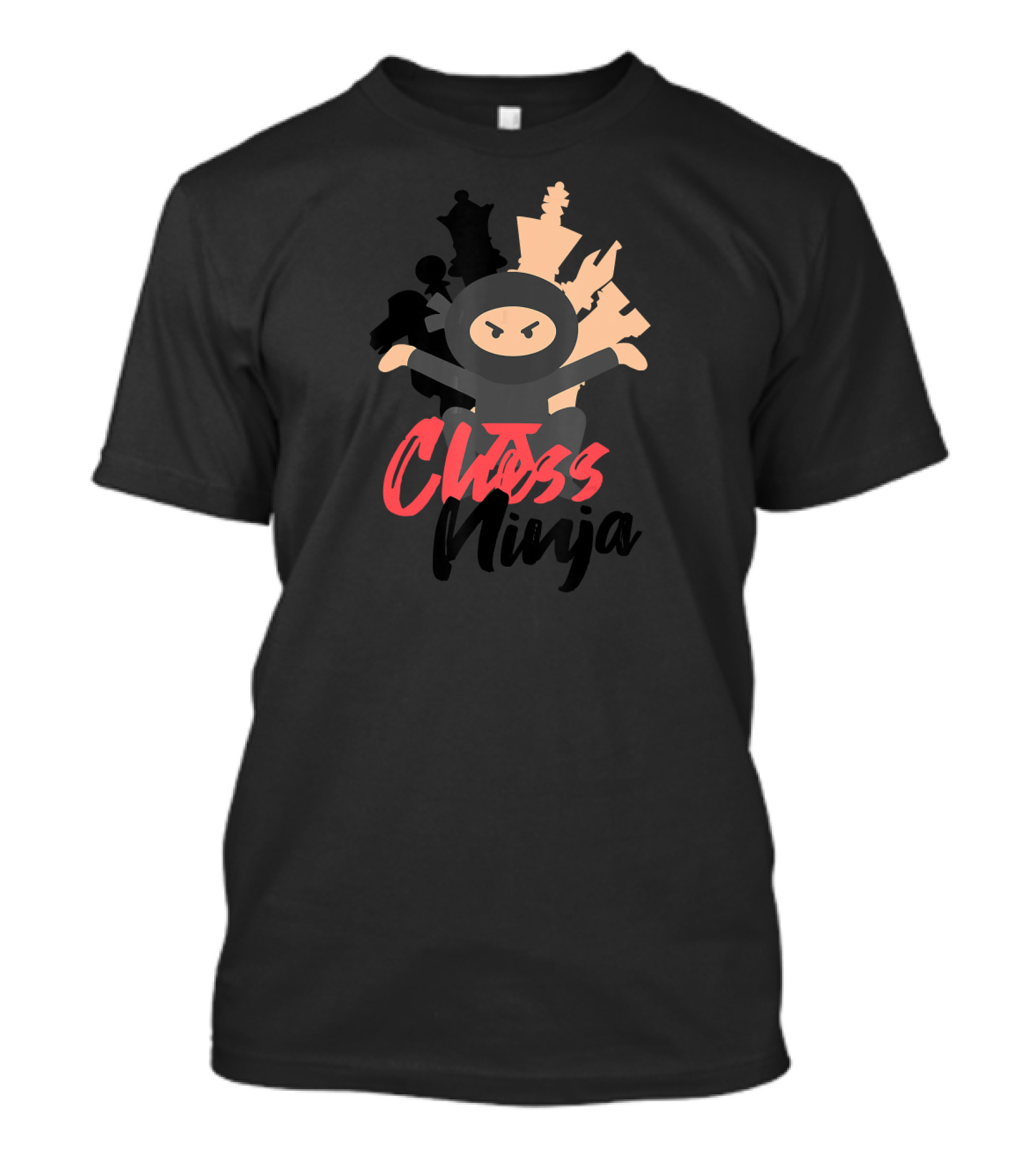 Chess Ninja Checkmate Master Chess Pawn King Pieces T-Shirt
