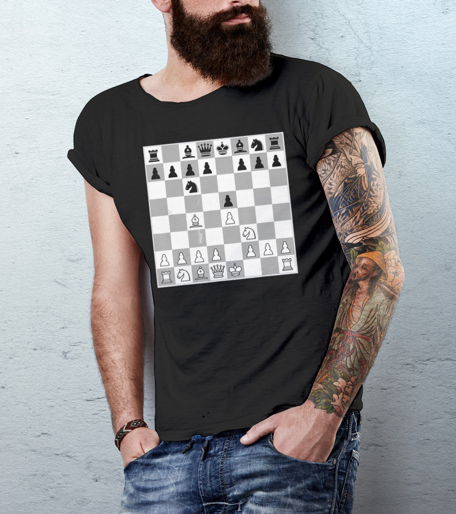 Chess Italian Game E4 Opening Strategy Board T-Shirt