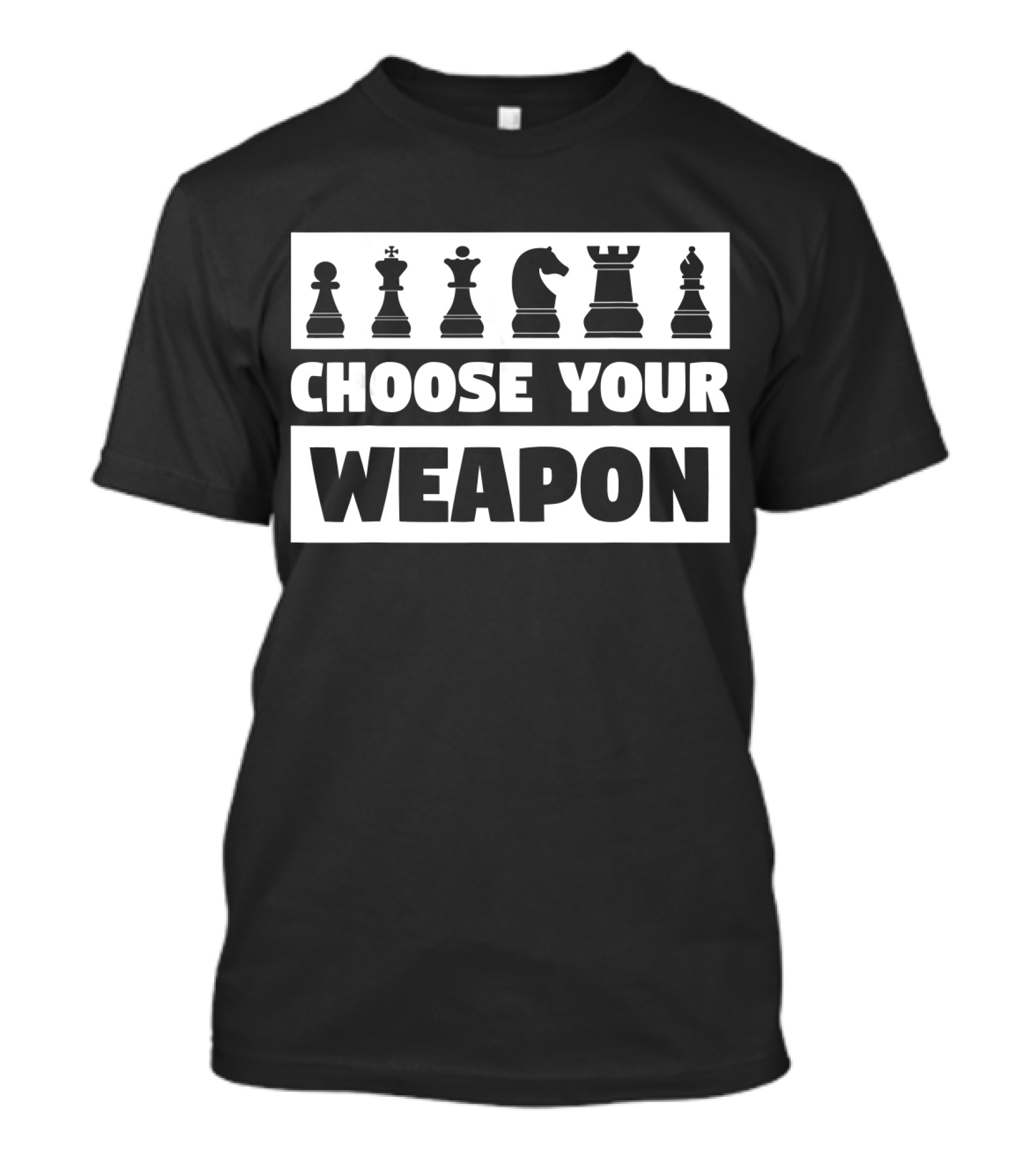 Choose Your Weapon Chess Pieces Strategy Icons T-Shirt