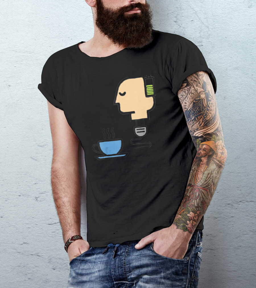Coffee Lovers Power Up Recharge Steaming Cup T-Shirt