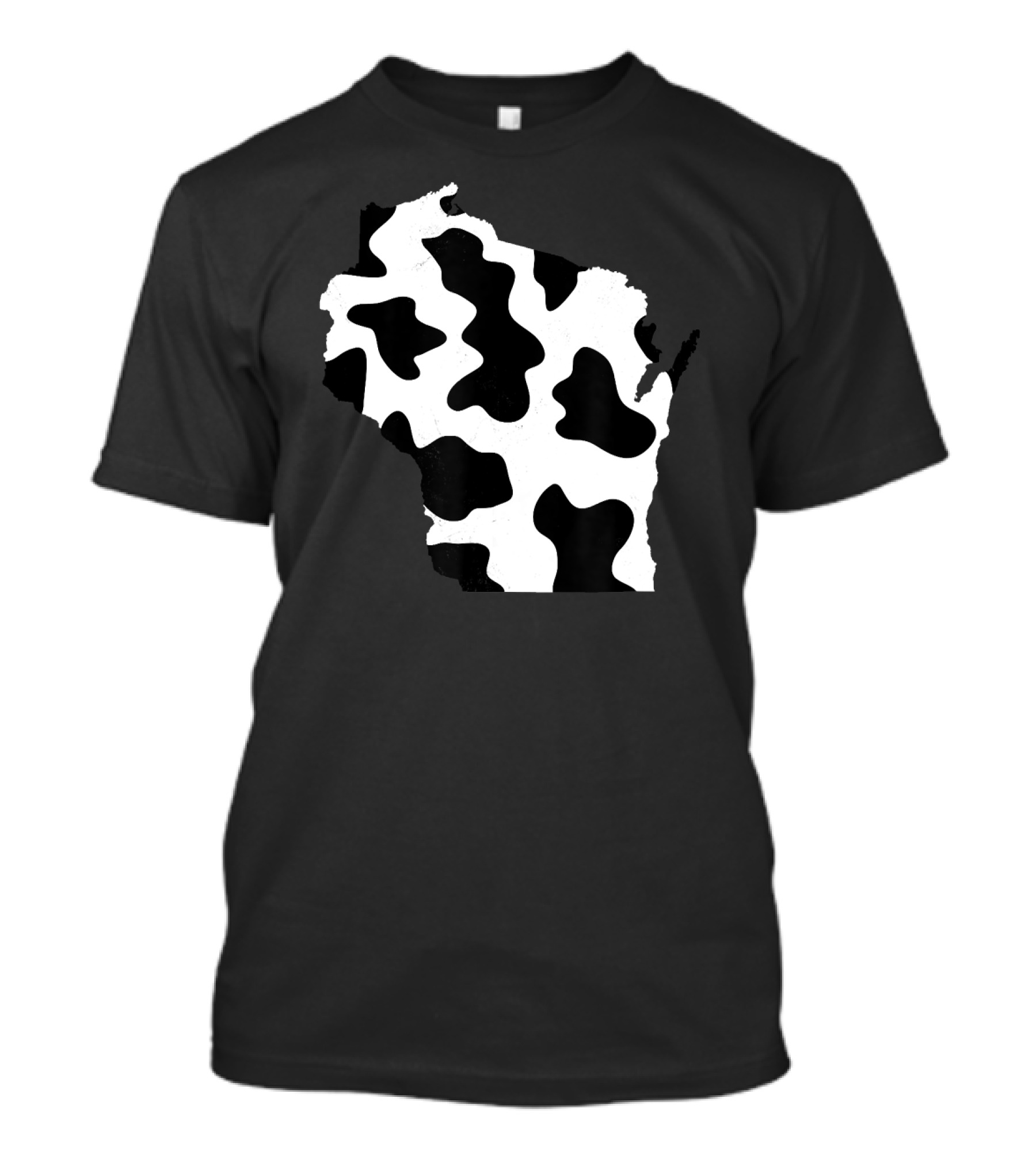 Wisconsin State Cow Pattern Vintage Home T-Shirt