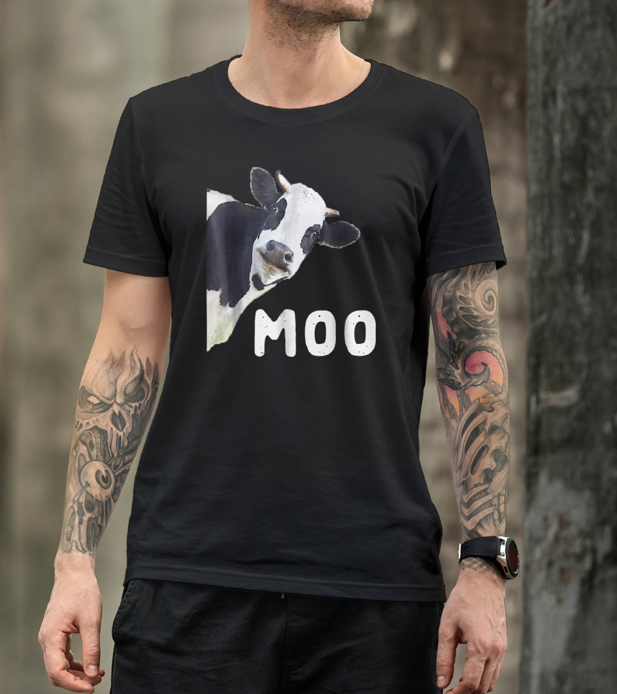 Moo Cow Peeking Out T-Shirt