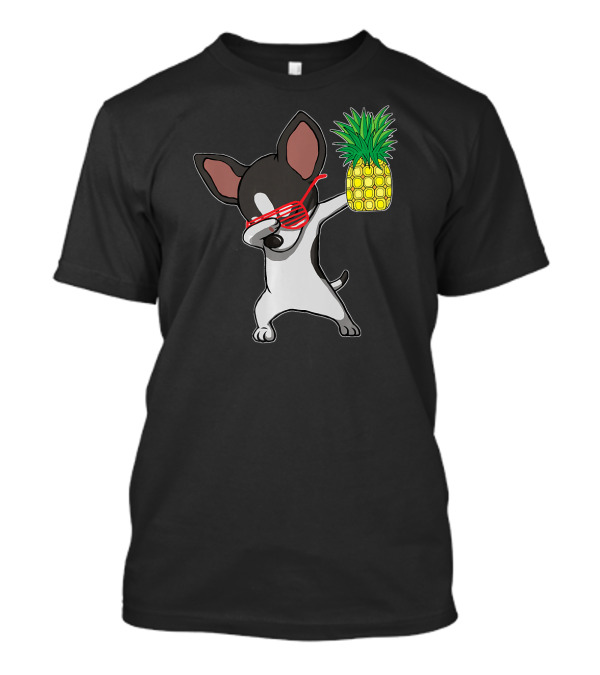 Dabbing Chihuahua Puppy Dog With Pineapple Aloha T-Shirt