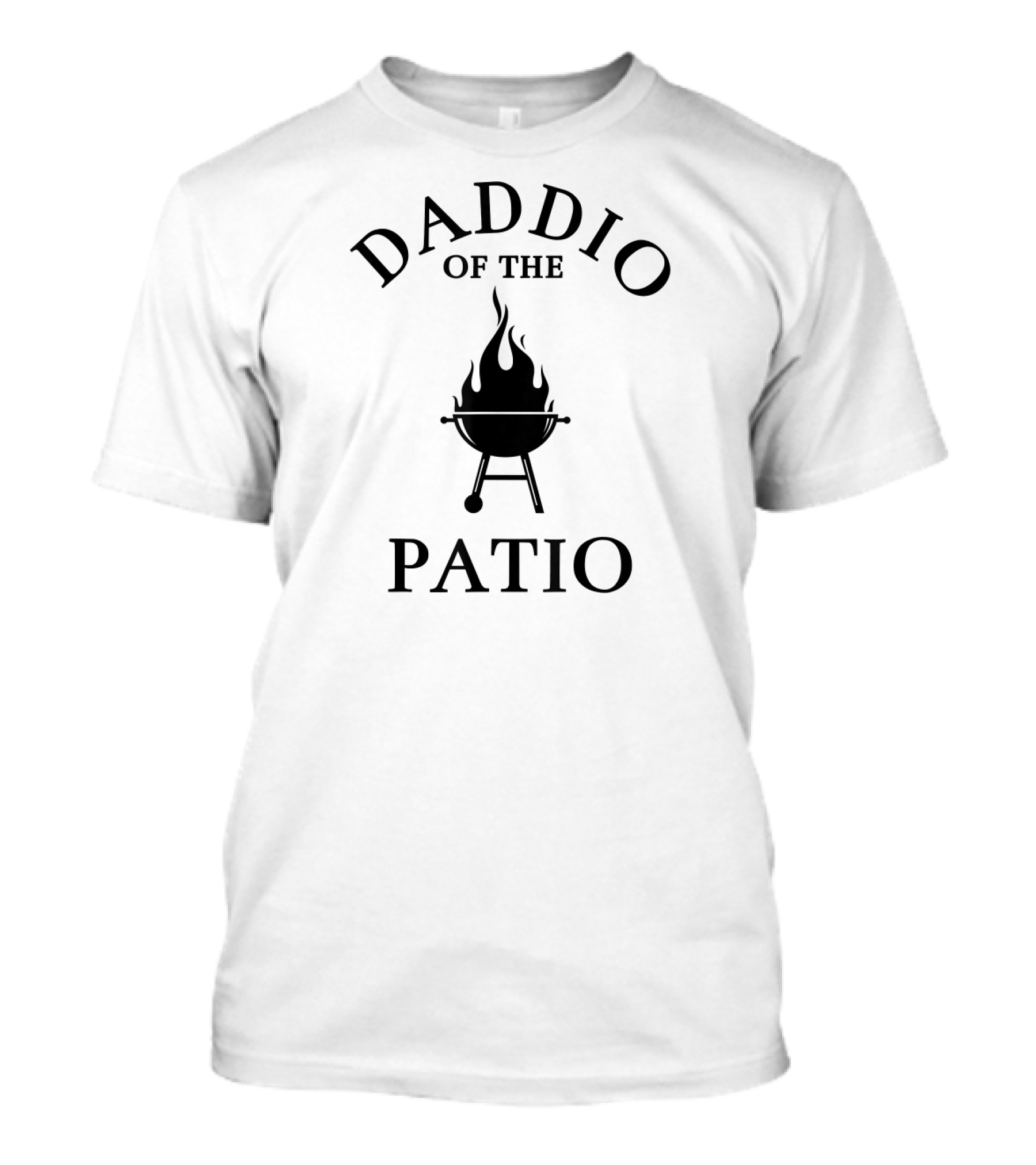 Daddio Of The Patio Grilling With Flaming Charcoal Grill T-Shirt