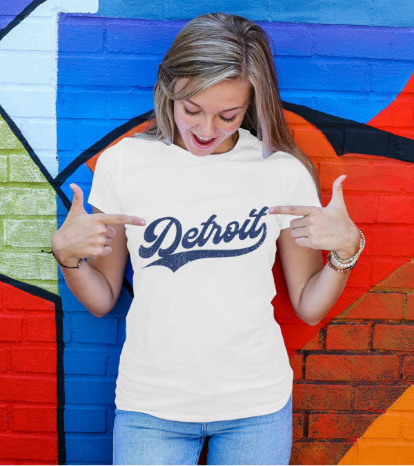Detroit Baseball Vintage Michigan T-Shirt