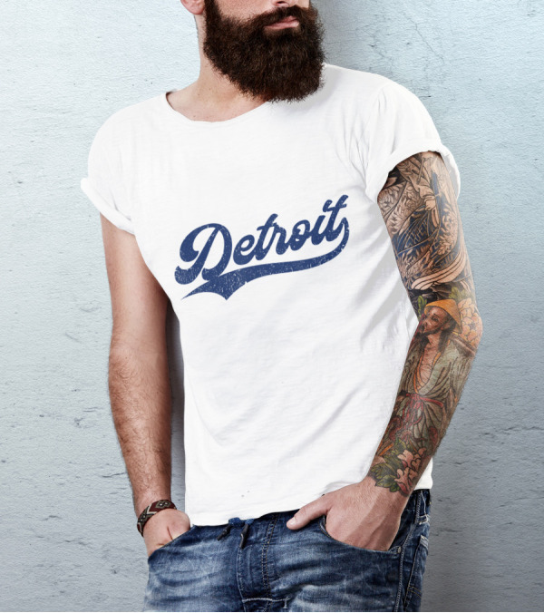 Detroit Baseball Vintage Michigan T-Shirt