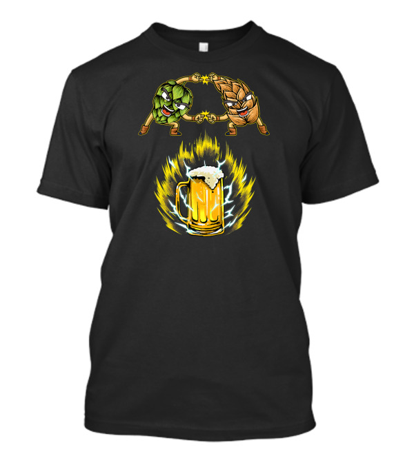 Funny Beer Fusion Hop And Malt Power Mug Ale Enthusiast T-Shirt