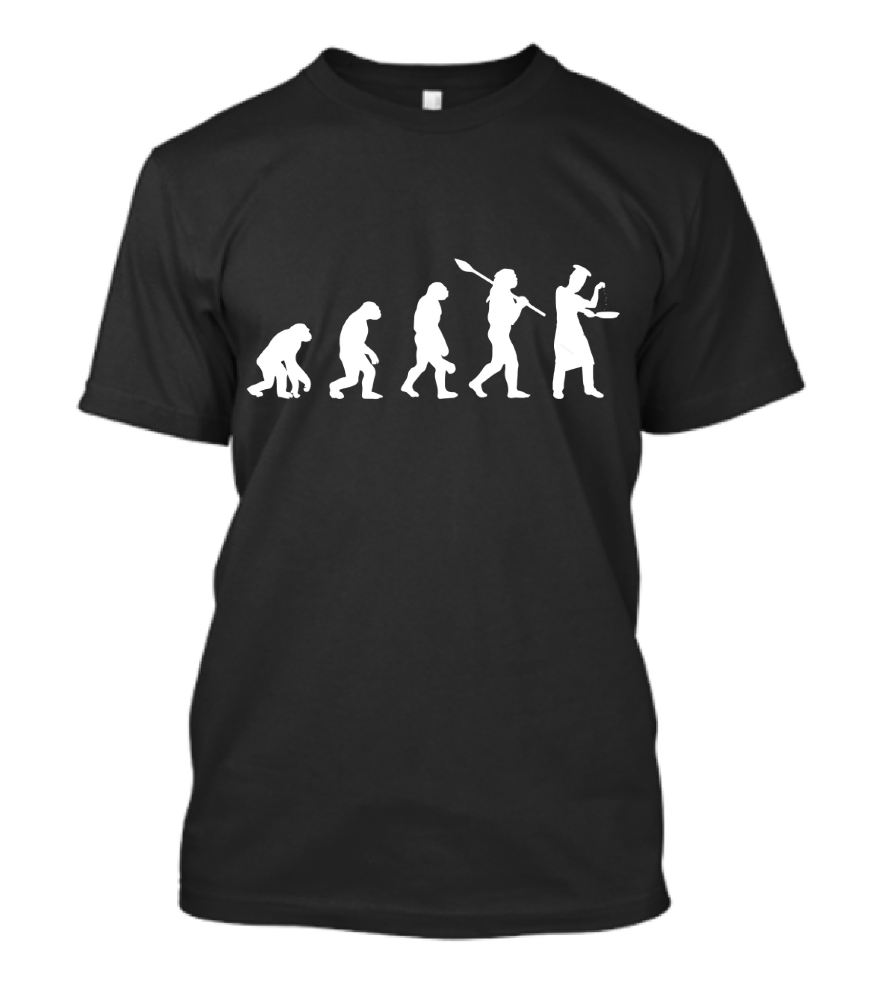 Funny Chef Evolution Proud Cook Journey T-Shirt
