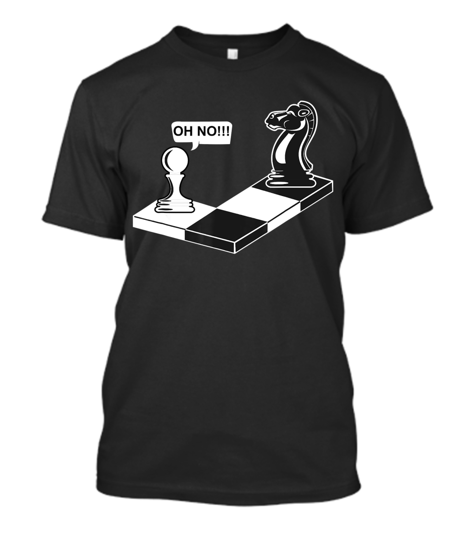 Funny Chess Move Oh No Knight To Pawn T-Shirt