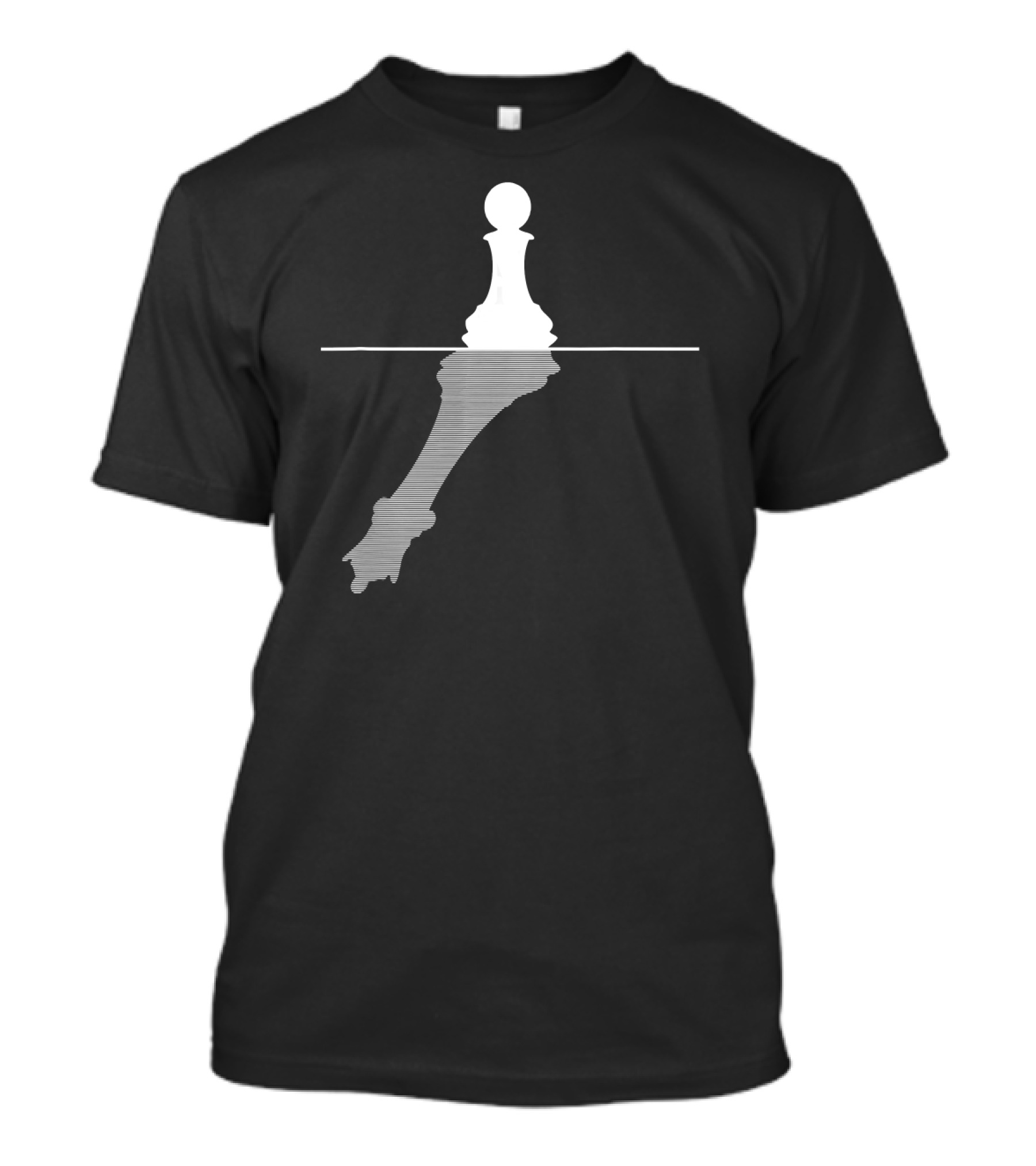 Funny Chess Player Checkmate Chess Grandmaster Pawn King Reflection T-Shirt