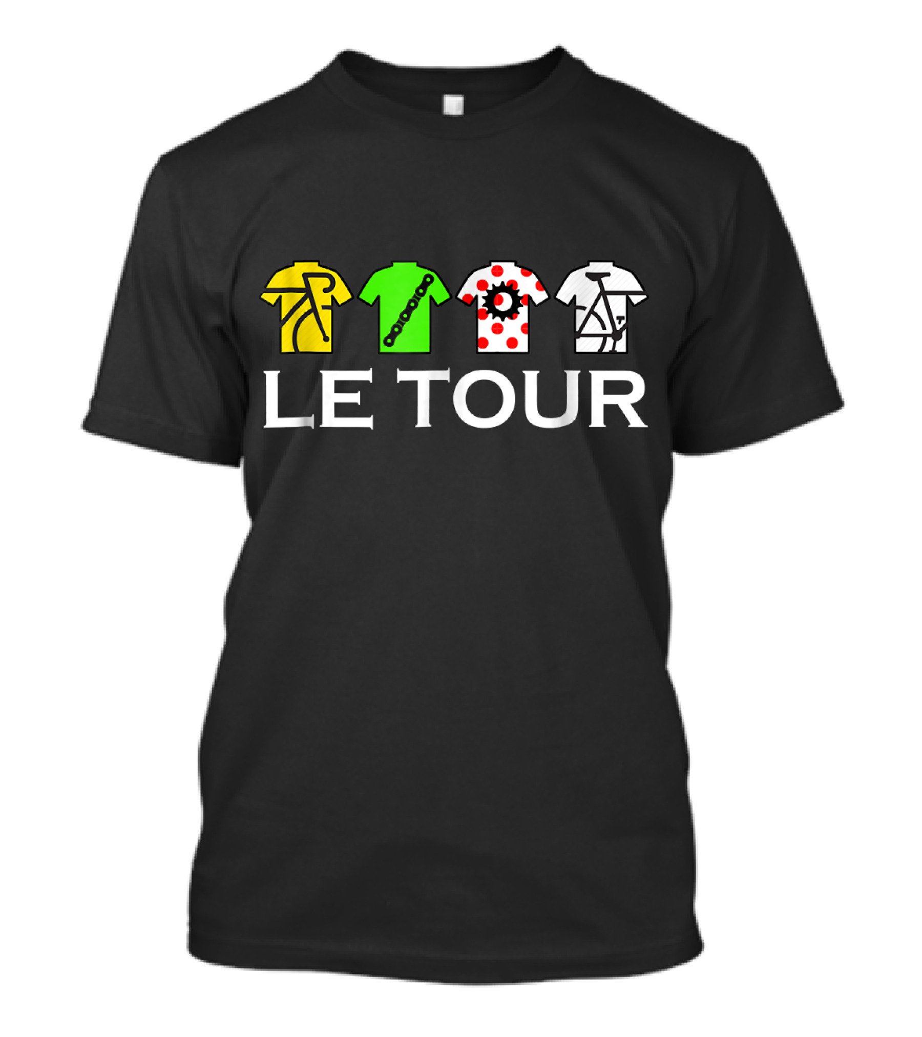 Le Tour Funny Cycling Fan Jerseys T-Shirt