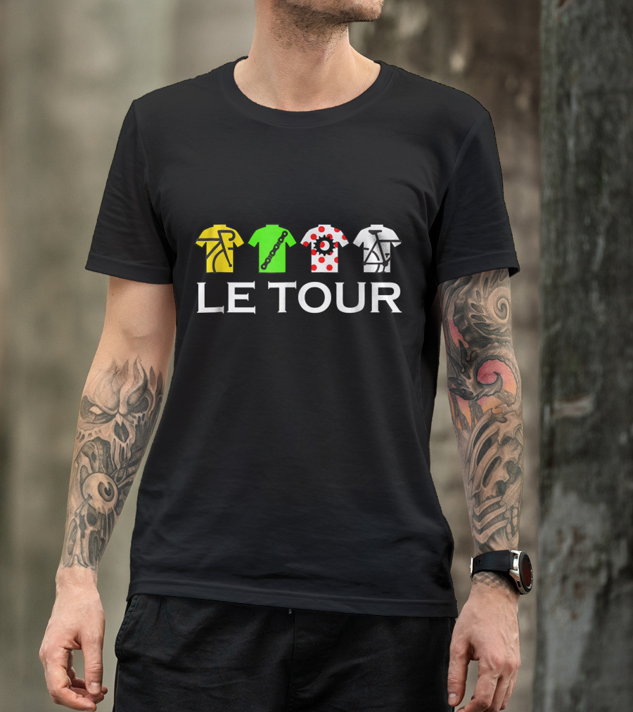 Le Tour Funny Cycling Fan Jerseys T-Shirt