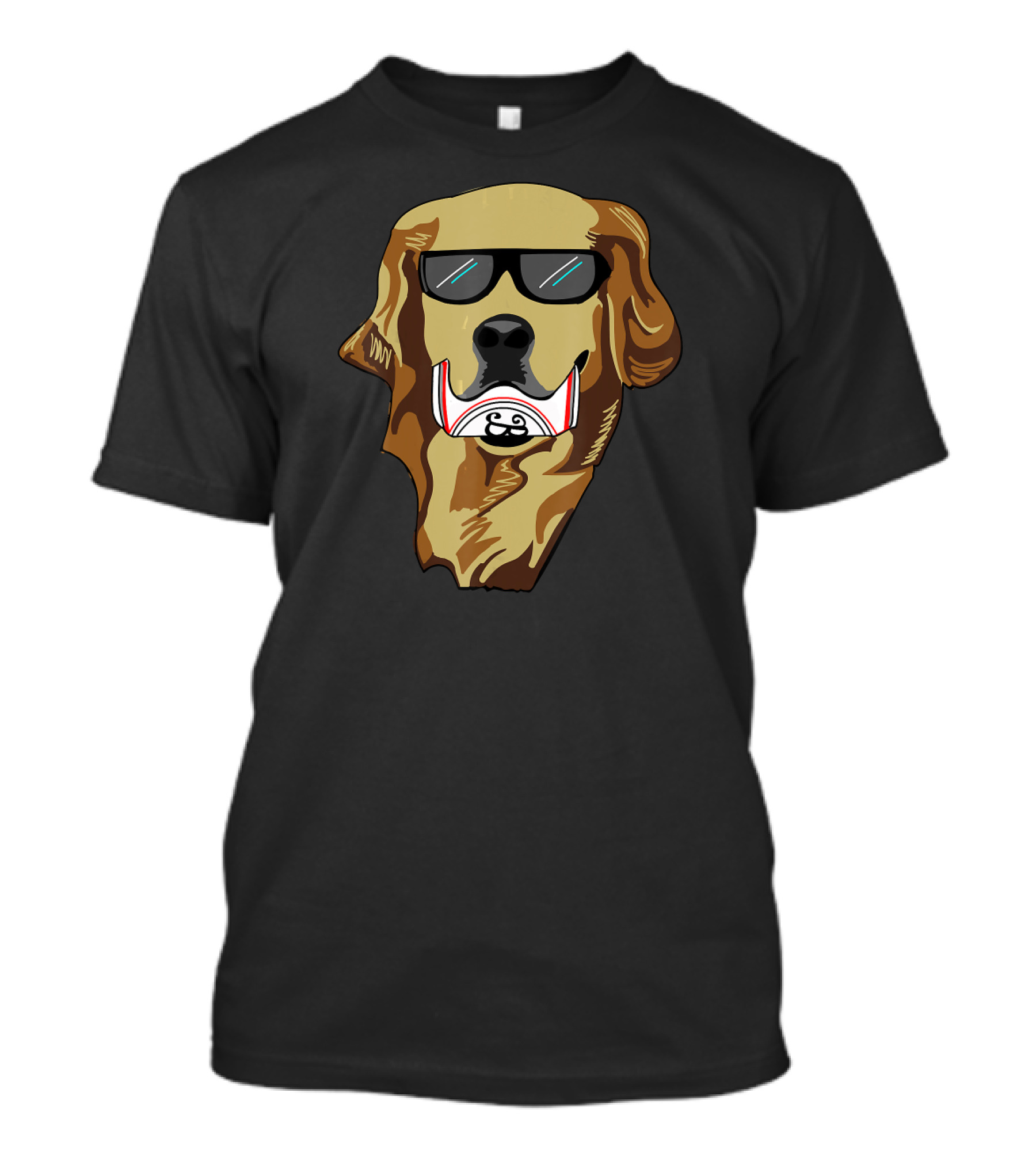 Golden Retriever With Sunglasses Holding Beer Can T-Shirt
