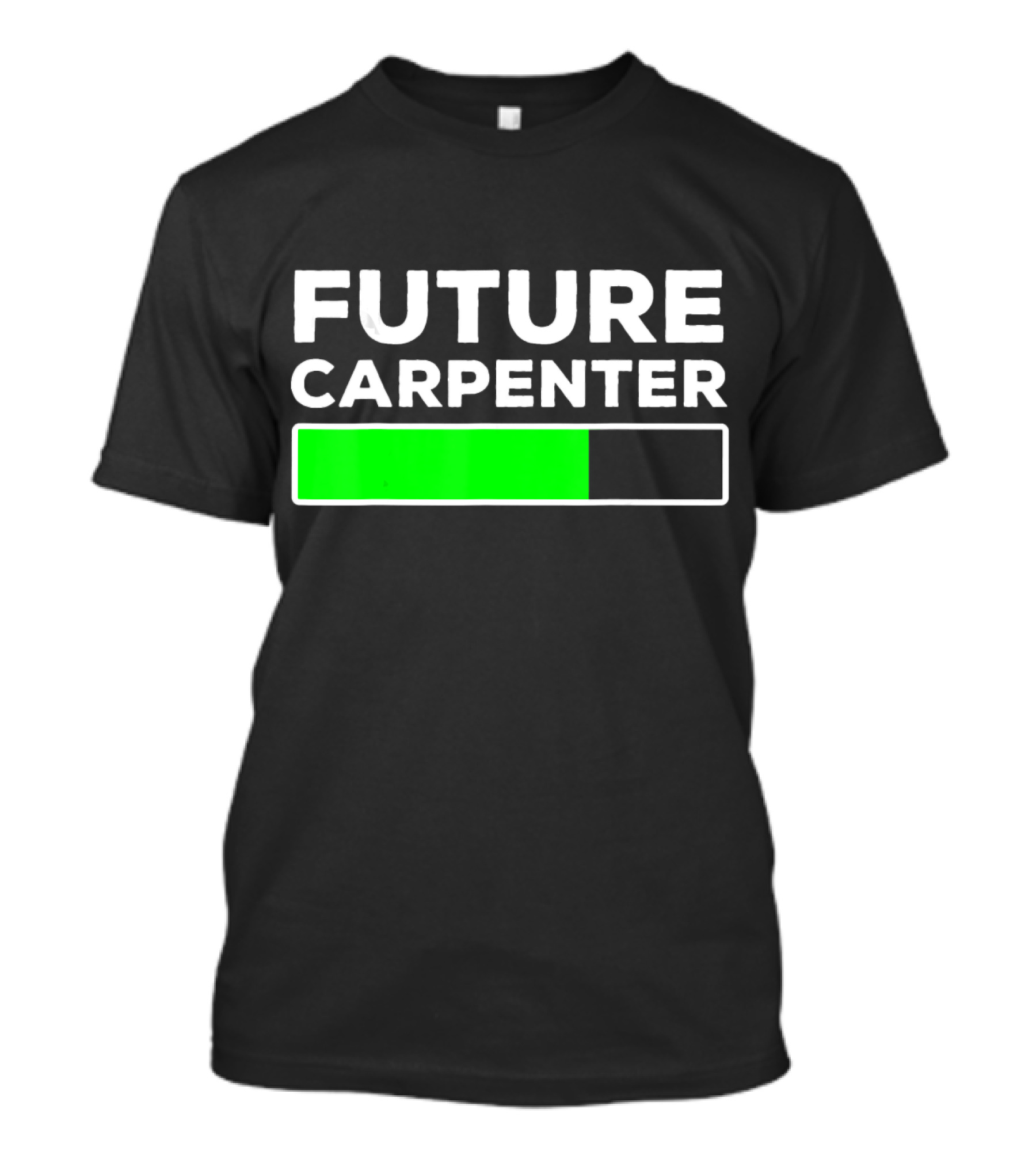 Future Carpenter Progress Bar Loading Carpentry Apprentice T-Shirt
