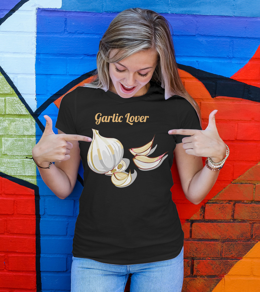Garlic Lover Gourmet Foodie Chef Garlic Clove T-Shirt