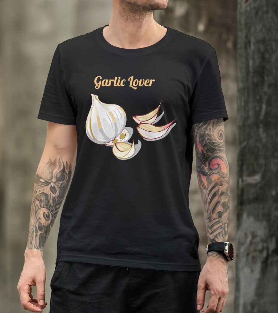 Garlic Lover Gourmet Foodie Chef Garlic Clove T-Shirt
