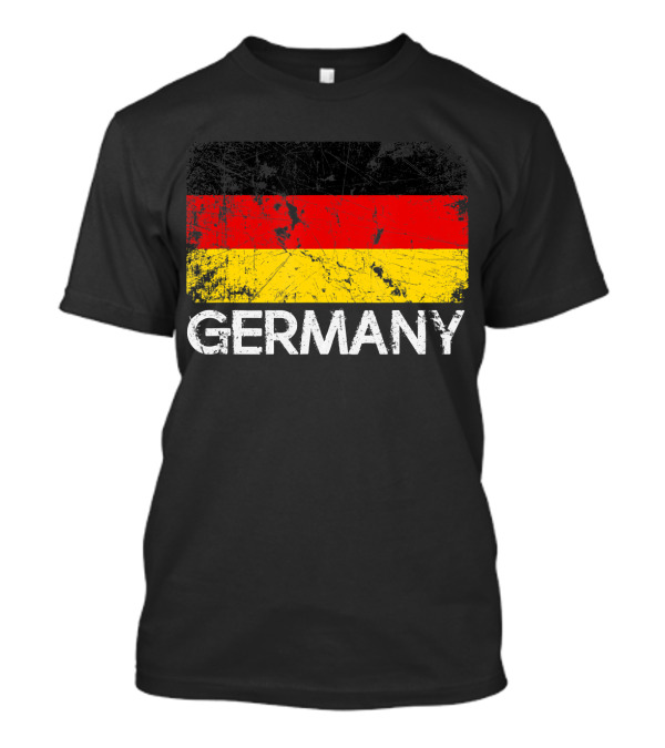 German Flag Distressed Vintage Made In Germany T-Shirt
