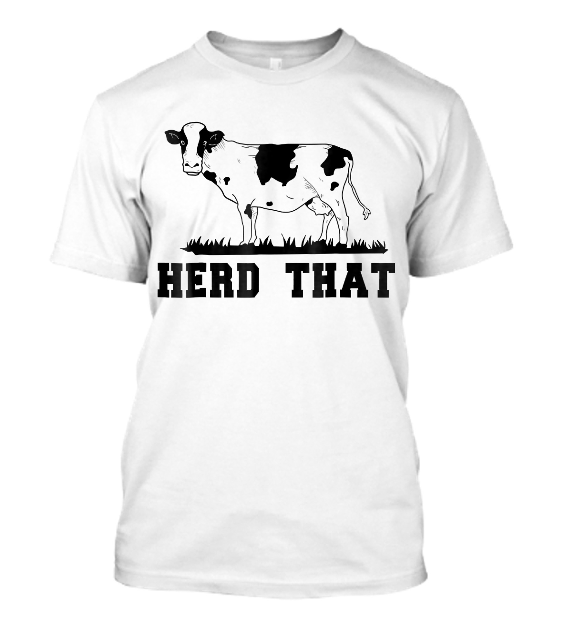 Herd That Funny Cow Lover Farmer Weste Agriculture Ranching Humor T-Shirt