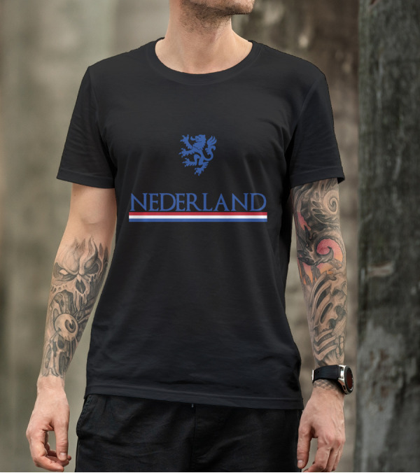 Nederland Lion Crest Vlag Soccer Jersey Holland Netherlands T-Shirt