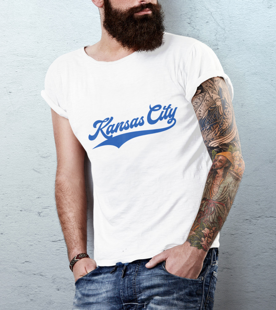 Kansas City Baseball KC Pride Royal Script T-Shirt