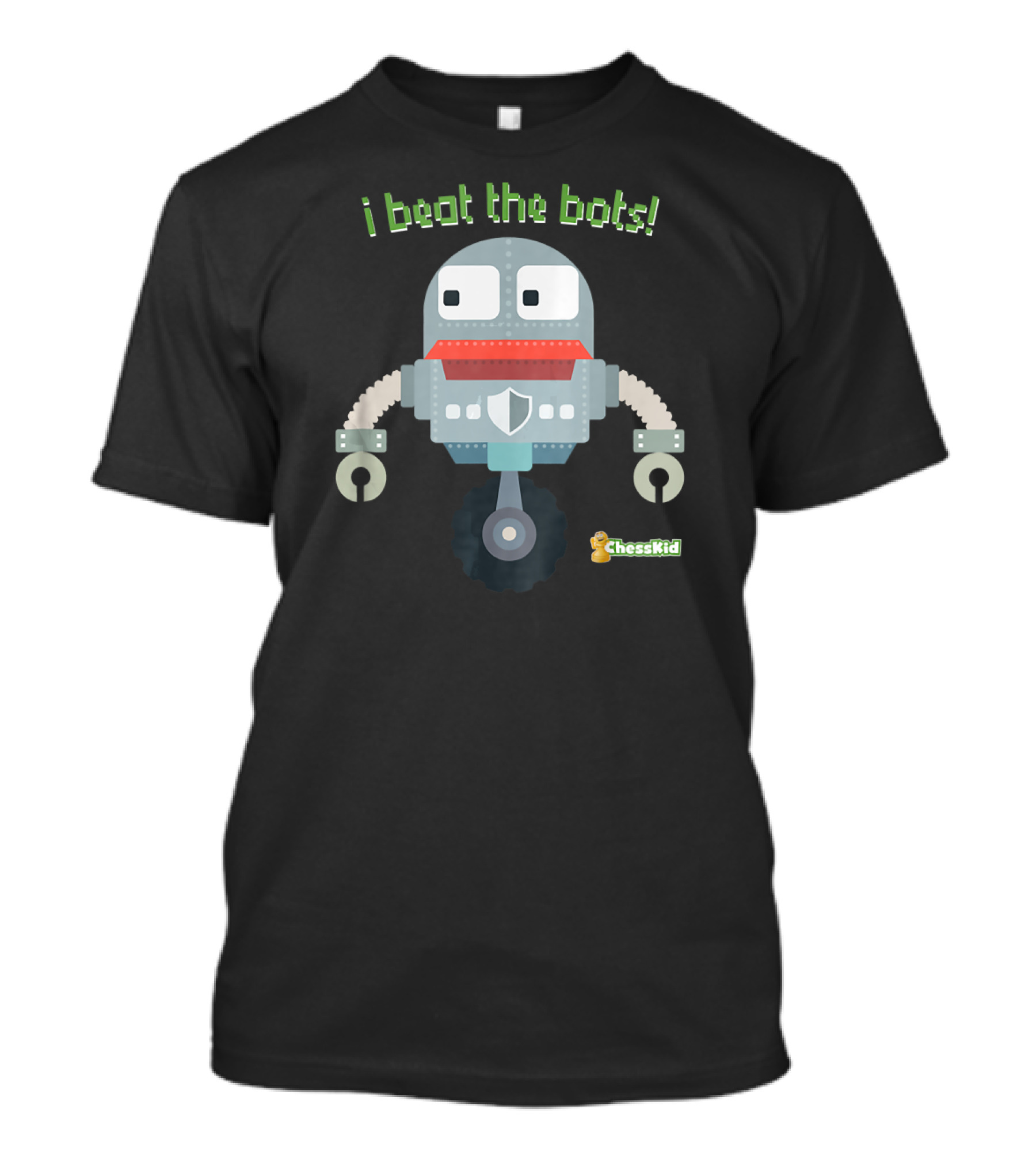 Kids ChessKid I Beat The Bots Robot T-Shirt