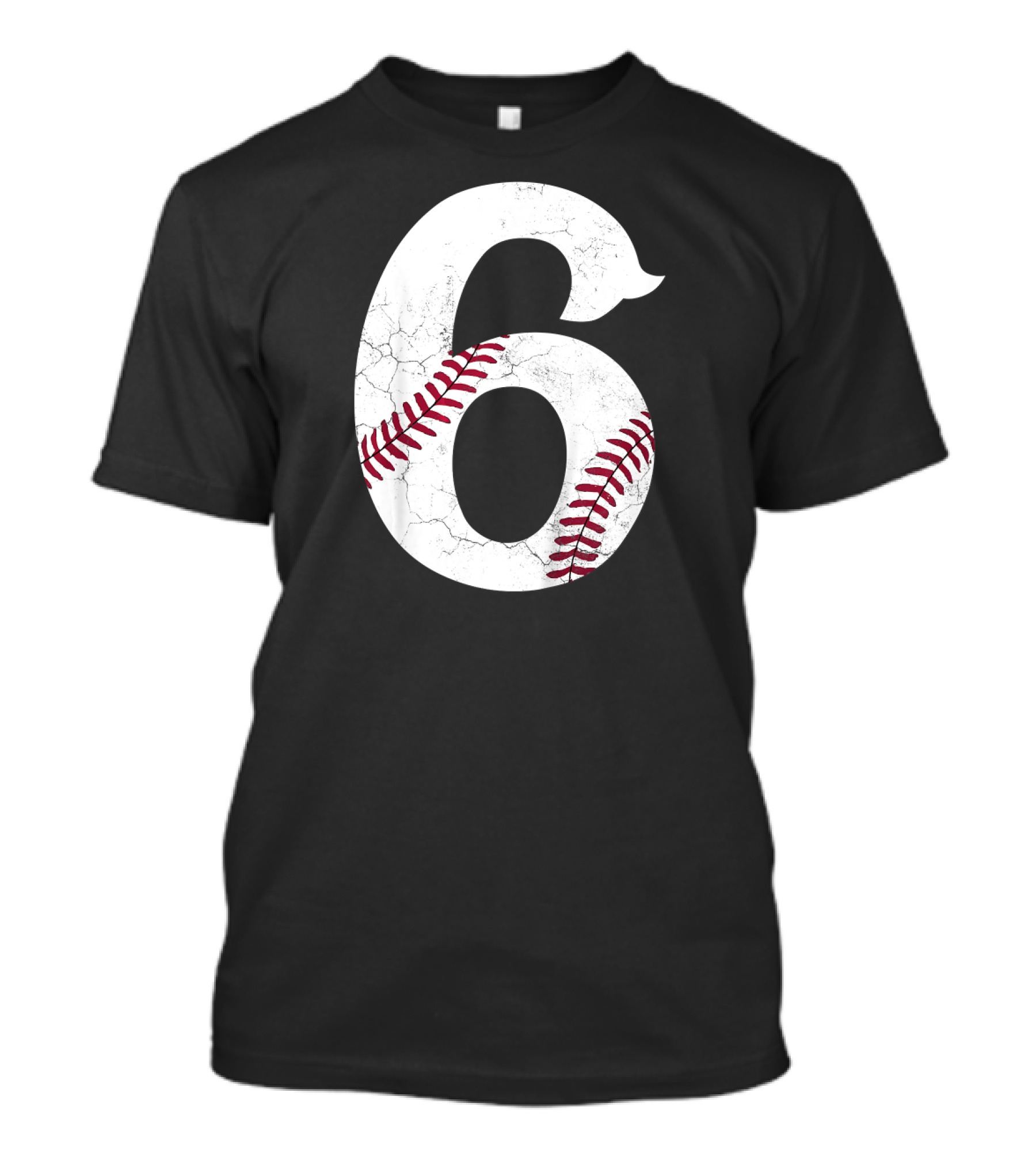 Kids Baseball Happy Birthday 6th 6 Year Old T-Shirt