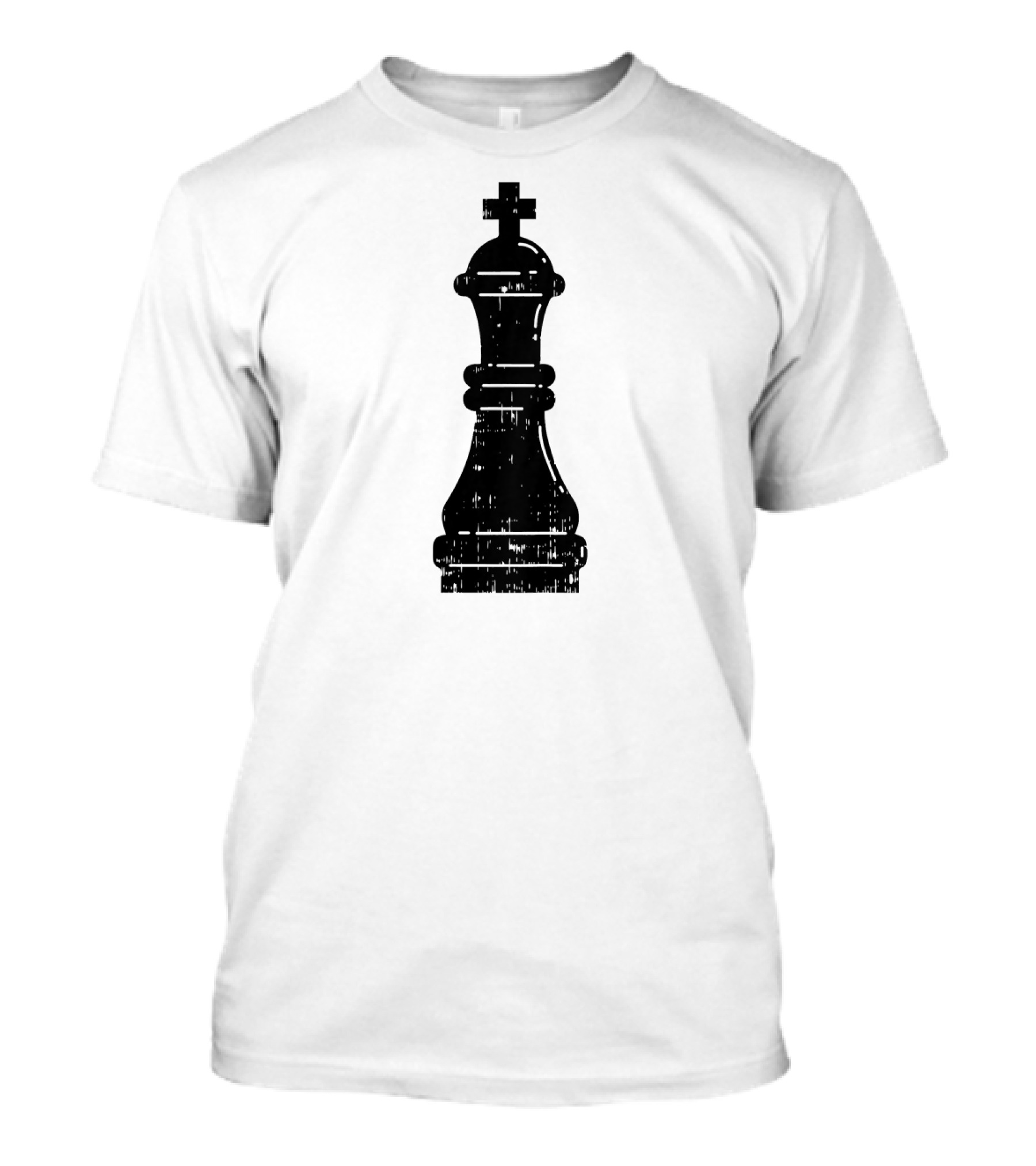 Kids King Chess Piece Halloween Group Minimalist Black T-Shirt