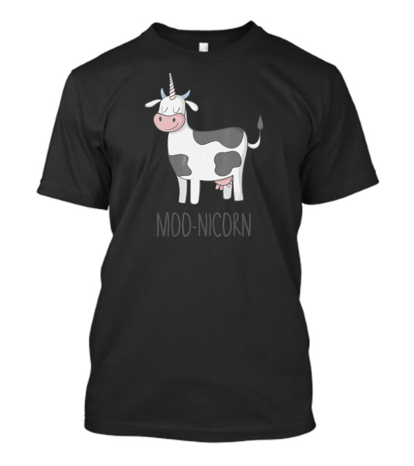 Moonicorn Funny Cow Unicorn Moo-nicorn T-Shirt