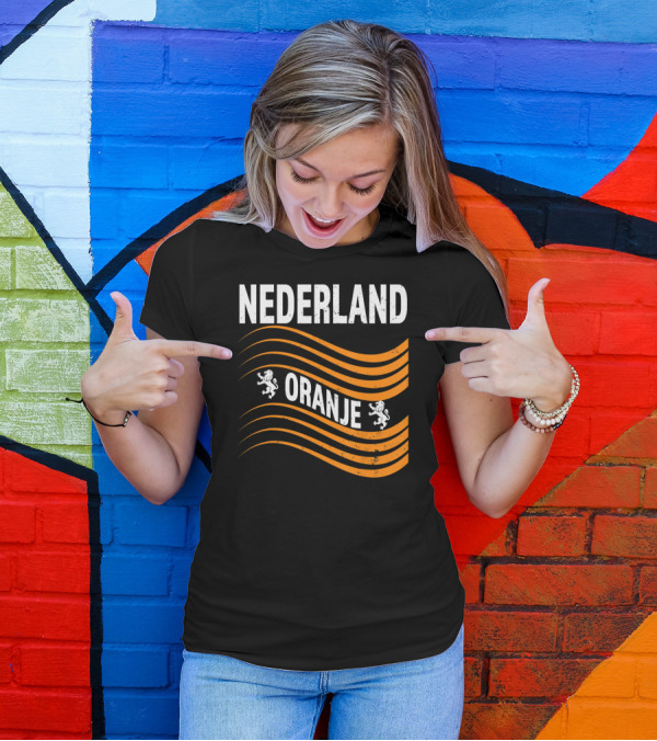 Nederland Oranje Soccer Jersey Lions T-Shirt