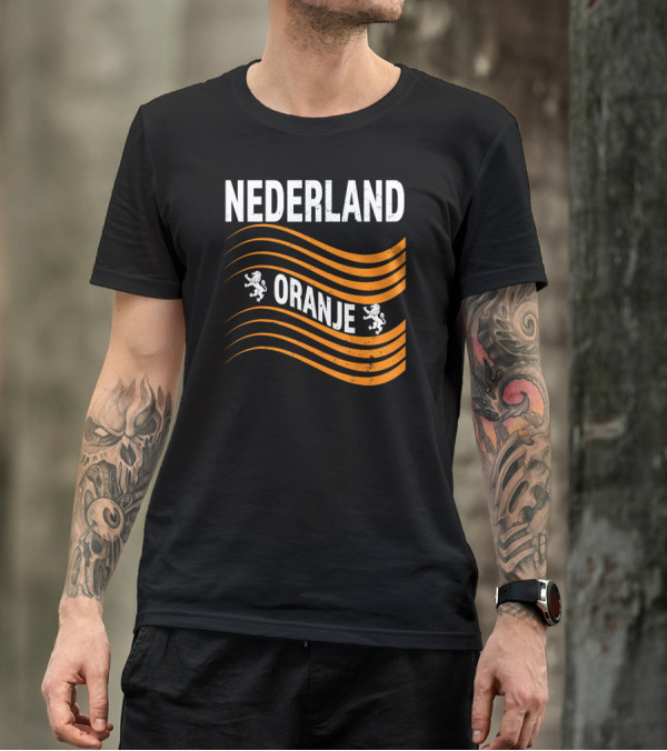 Nederland Oranje Soccer Jersey Lions T-Shirt