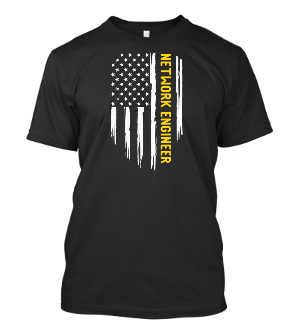 Network Engineer American Flag T-Shirt