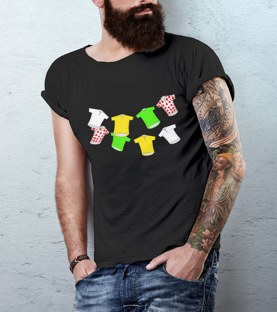 Road Bike Racing Cycling Tour KOM Challenge Jerseys T-Shirt
