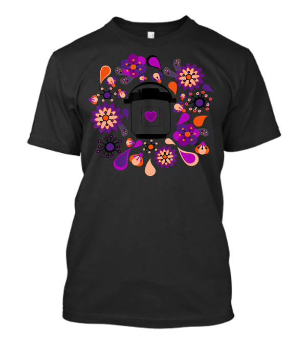 Whimsical Heart Instant Pressure Cooker With Floral T-Shirt