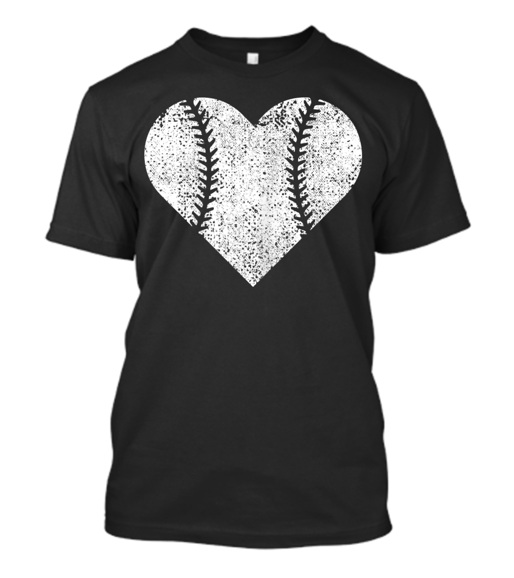 Baseball Mom Heart Shape Funny Cute Co T-Shirt