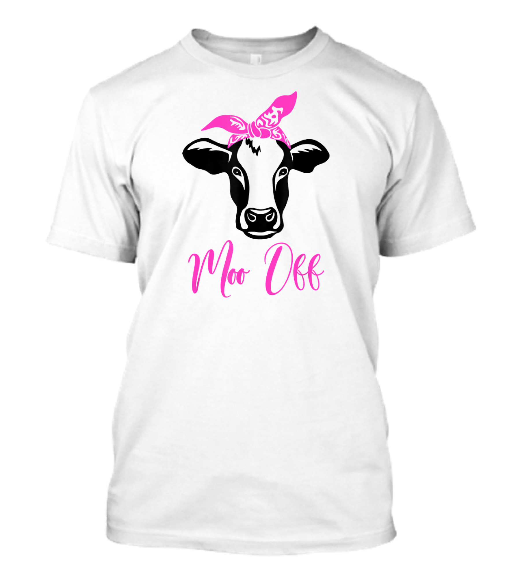 Moo Off Cattle Heifer Bandana Cow Women's T-Shirt