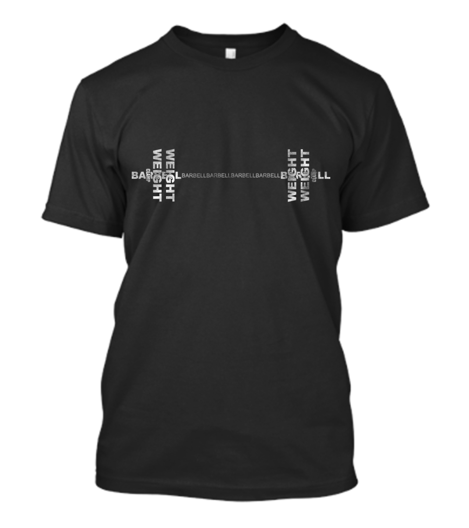 Barbell Anatomy Weight Weight Lifting Gym Barbell T-Shirt