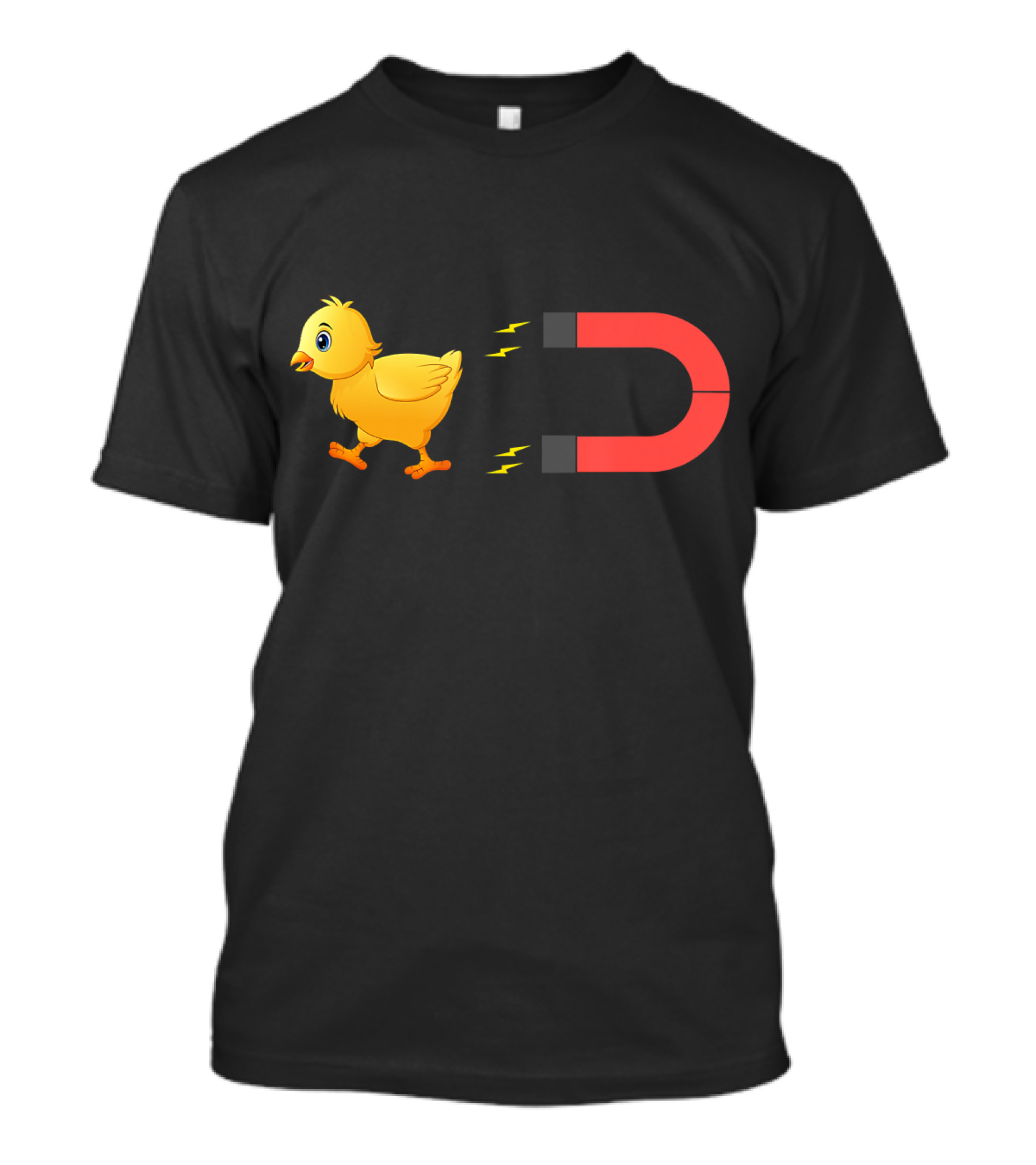 Funny Chicken Farmer Chick Magnet Humor T-Shirt