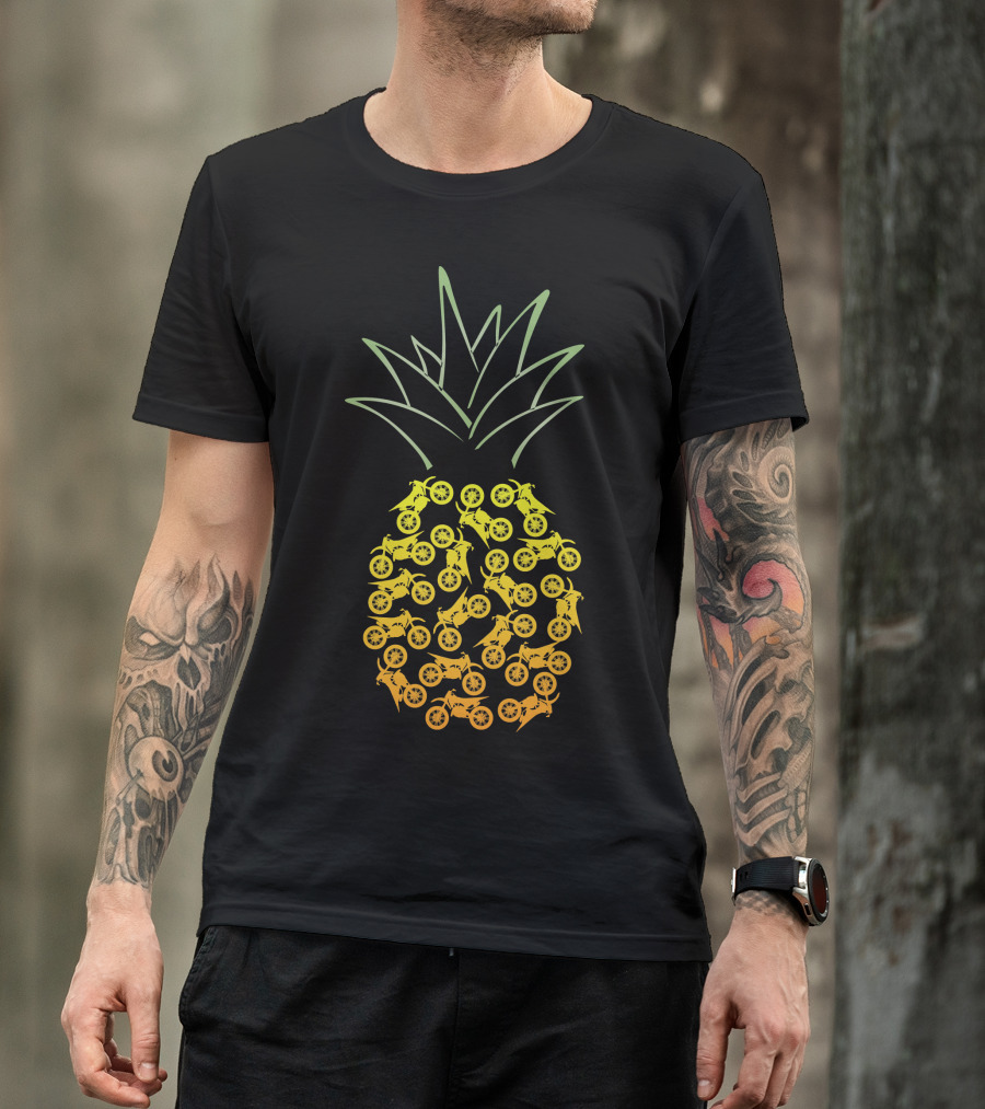 Motocross Pineapple Motorbike T-Shirt