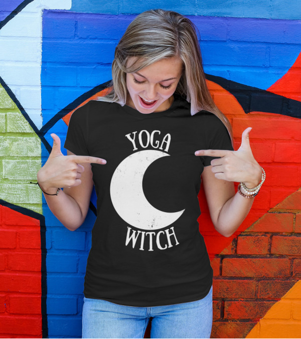 Yoga Witch Crescent Moon T-Shirt