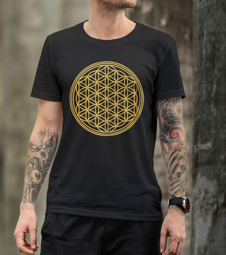 Flower Of Life Sacred Geometry Meditation T-Shirt