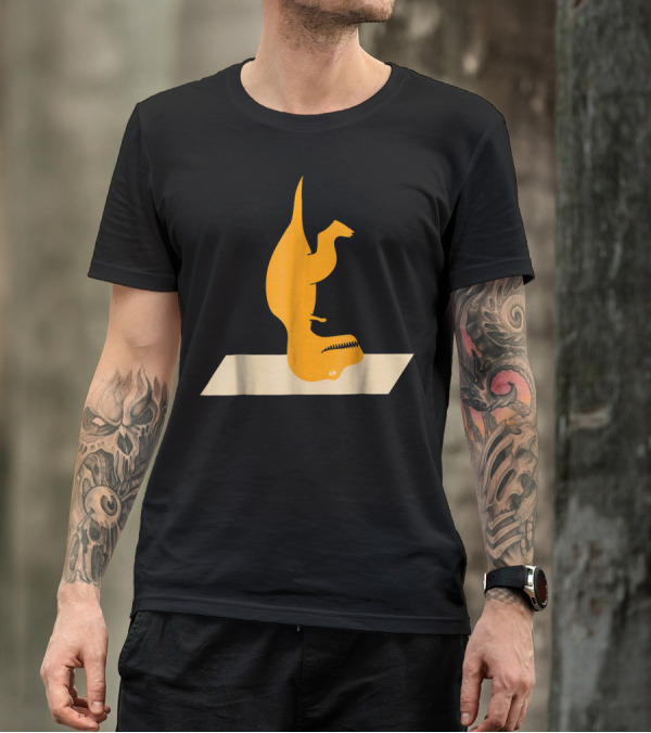 Sirsasana Rex Funny Yoga Dinosaur Lovers T-Shirt