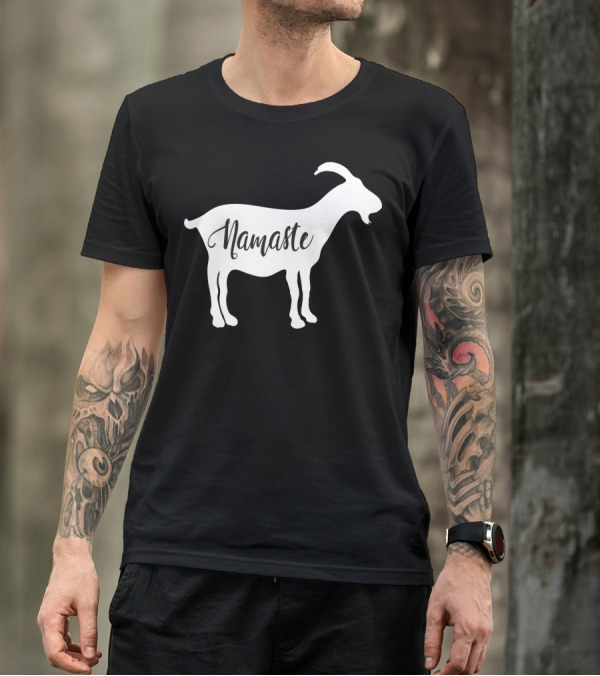 Goat Namaste Yoga Symbol T-Shirt