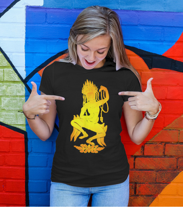 Yoga Meditation Gold Apsara Nymph Dance T-Shirt