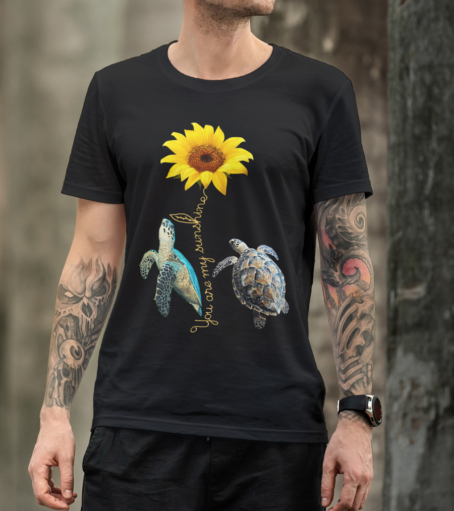 You Are My Sunshine Turtle Sunflower T-Shirt