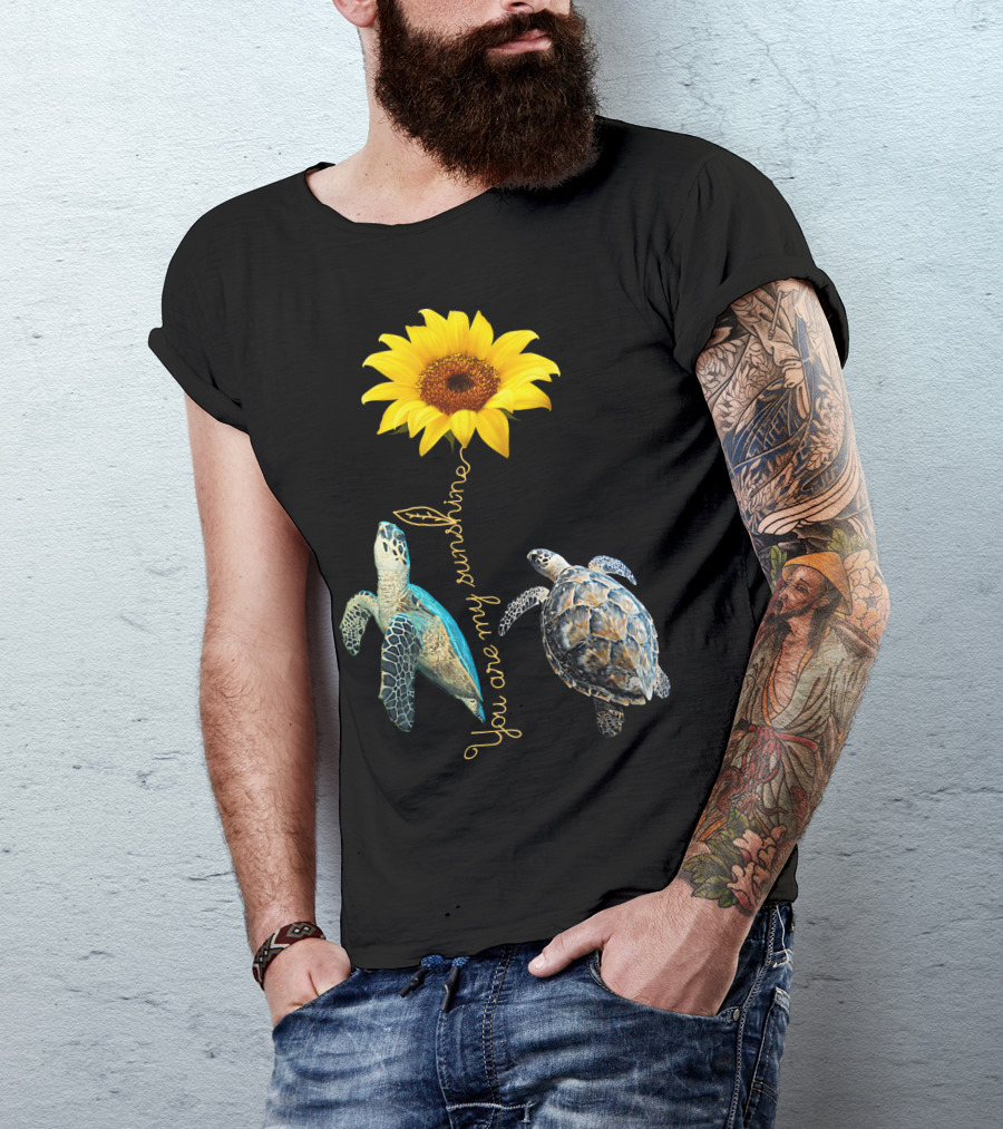 You Are My Sunshine Turtle Sunflower T-Shirt