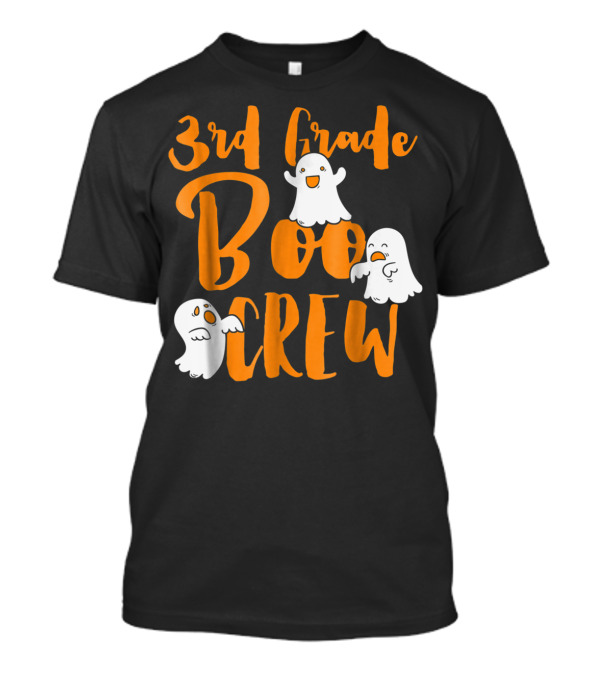 3rd Grade Boo Crew Ghosts Halloween T-Shirt